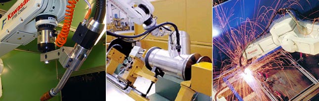 Image of Kawasaki arc welding robot applications